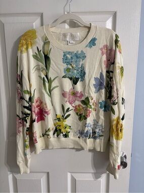 Mestiza Cream Floral Crewneck Sweater - Multicolor Bloom